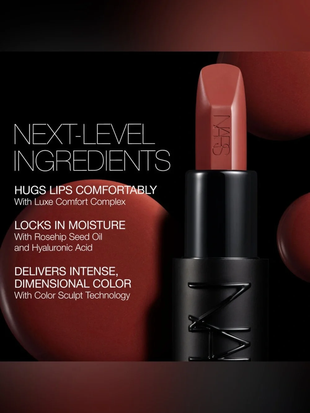Body Heat NARS Explicit Velvet Matte Lipstick Tea Brown Brand New Boxed Full SZ